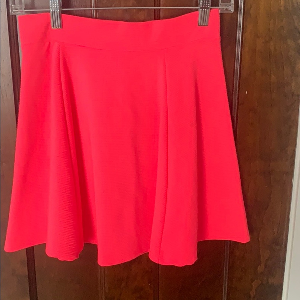 Pink mini skirt